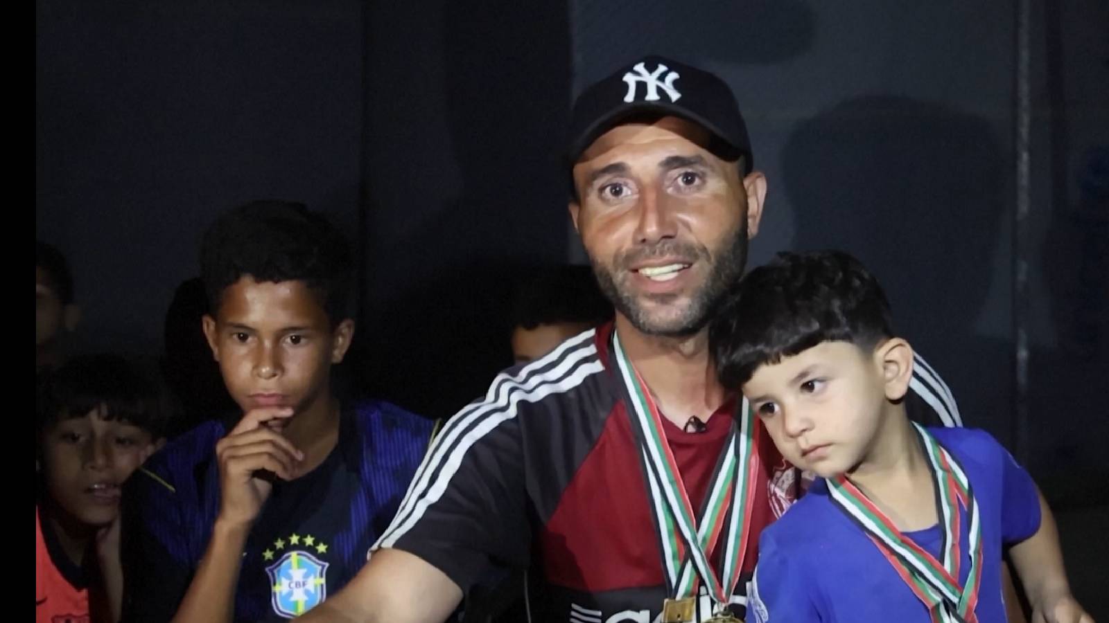 Old jerseys worn again; old joy lingers as Gaza celebrates football amid the ruins