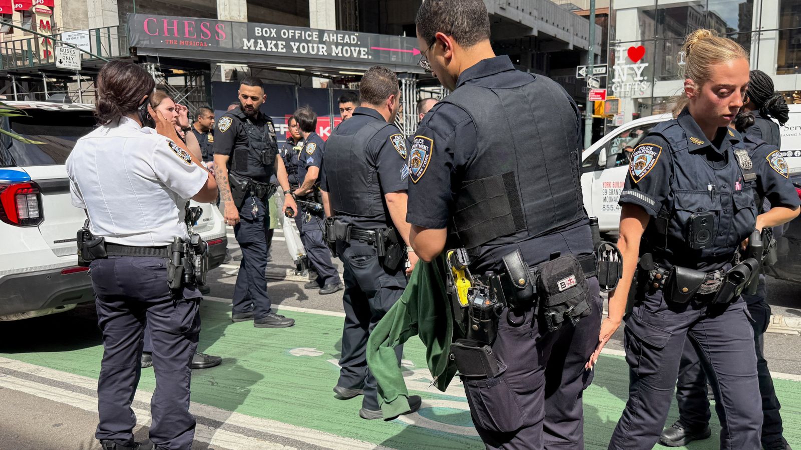 Times Square gunfire sends bystanders scrambling to safety