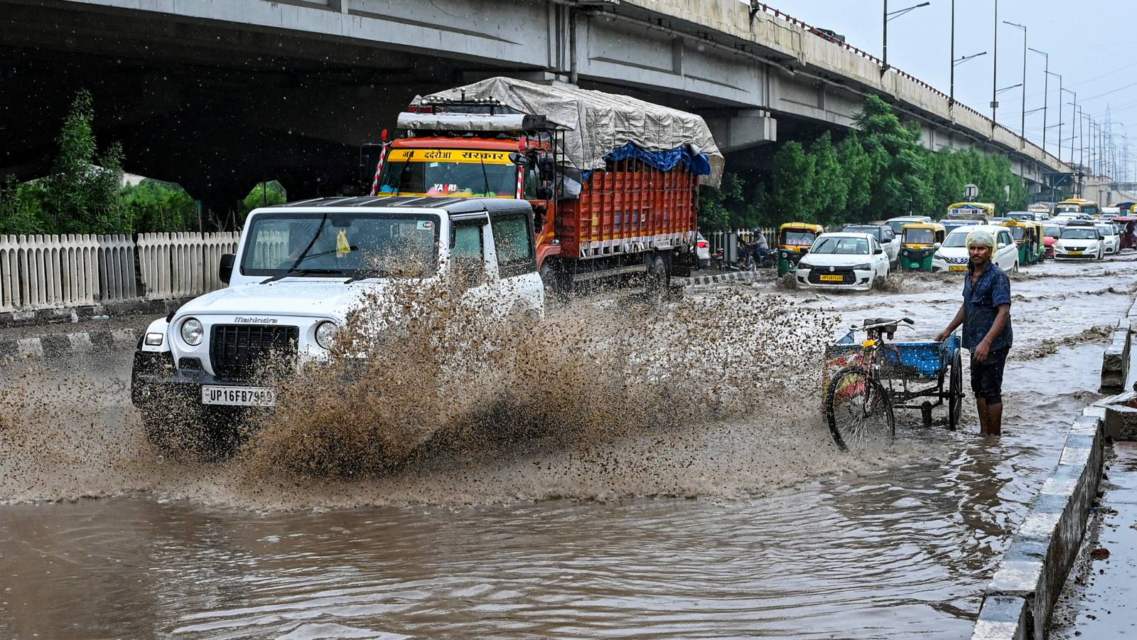 IMD sounds red alert for Delhi as incessant rain disrupts normal life