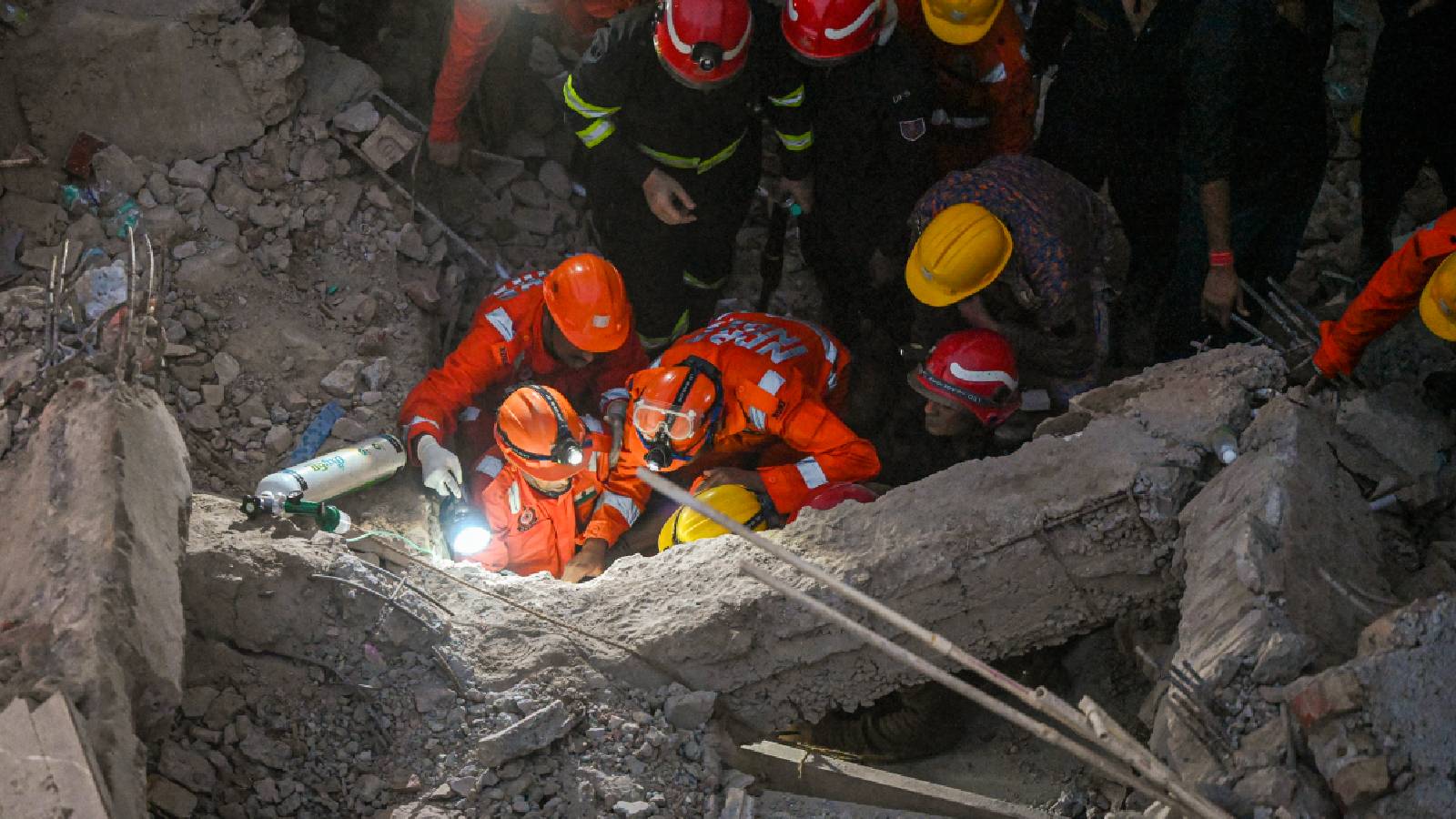 Delhi's Rohini building collapse: one dead, several feared trapped as rescue operation continues