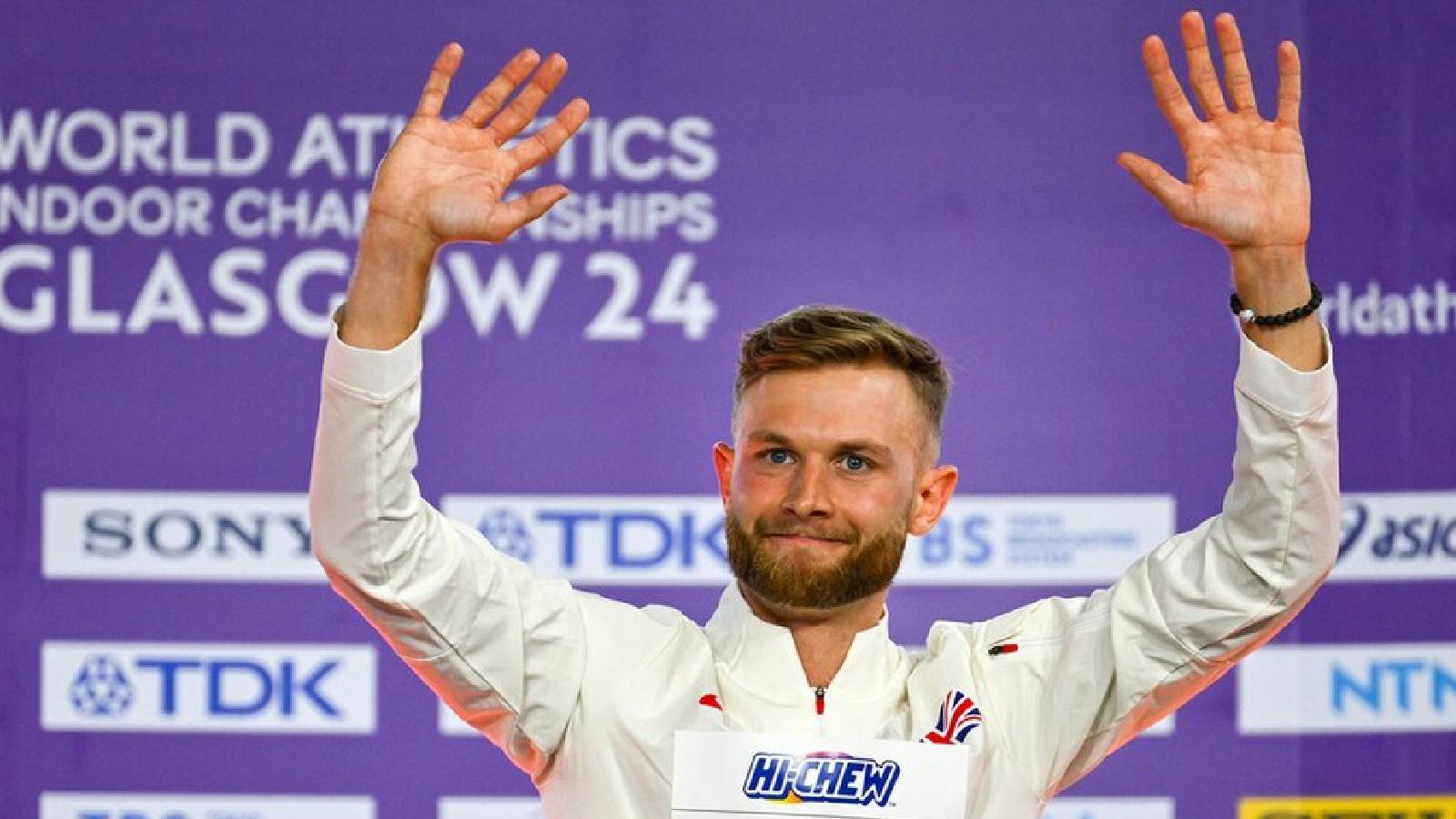 Josh Kerr of Britain breaks the men's mile world record that stood since 1999