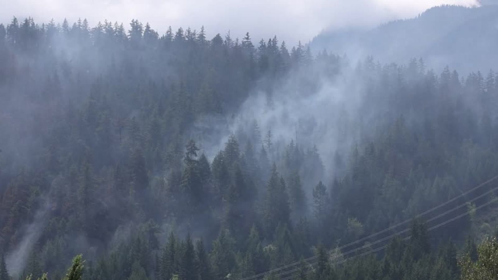 Canadian wildfires send massive smoke plumes over British Columbia