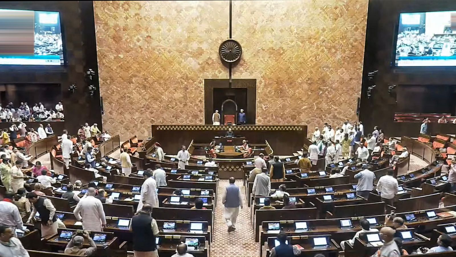 Lok Sabha adjourned for second day amid Opposition protests over NEET, CJP march