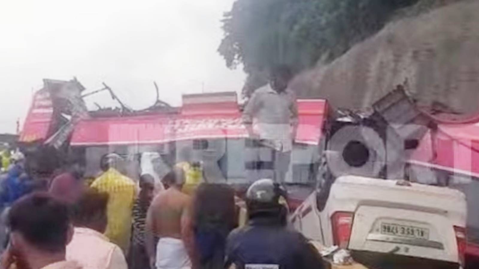 One killed, 26 injured as private bus overturns on NH-66 in Kerala
