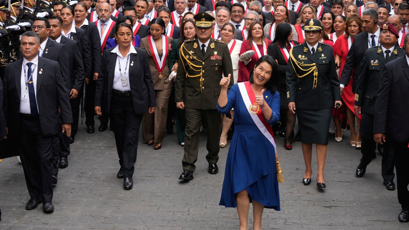 Keiko Fujimori sworn in as Peru's President after narrow election victory