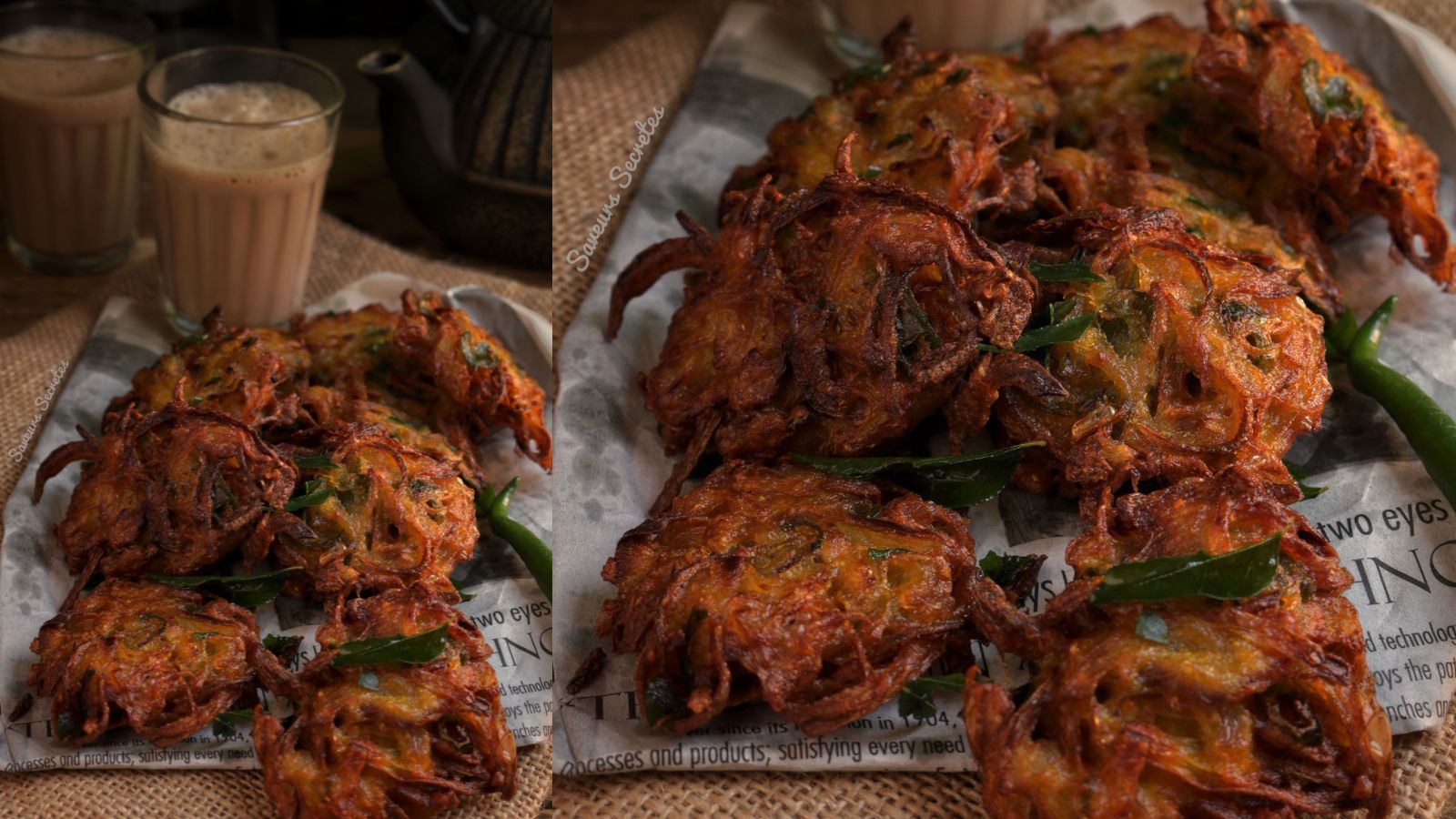 Savala vada: Crispy Kerala-style onion fritters