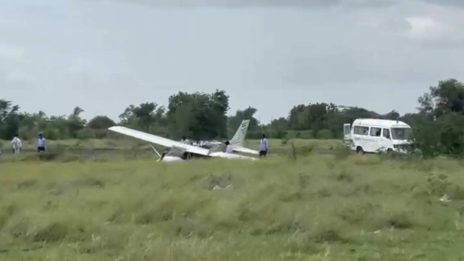 Aircraft crashes near Baramati airstrip in Maharashtra; no casualties reported