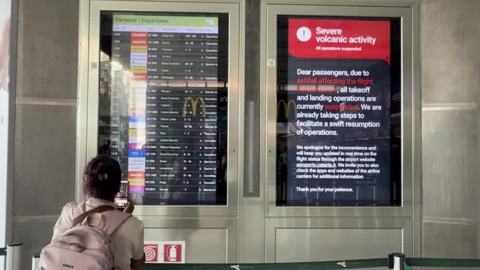 Mount Etna eruption suspends Sicily's Catania airport operations until August 15