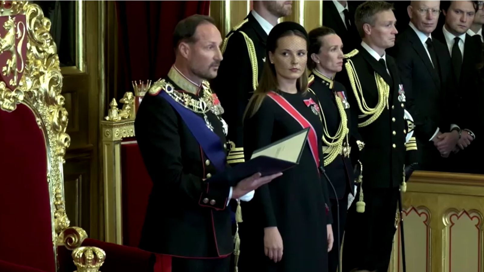 Norway's King Haakon VIII takes oath before parliament after father's death