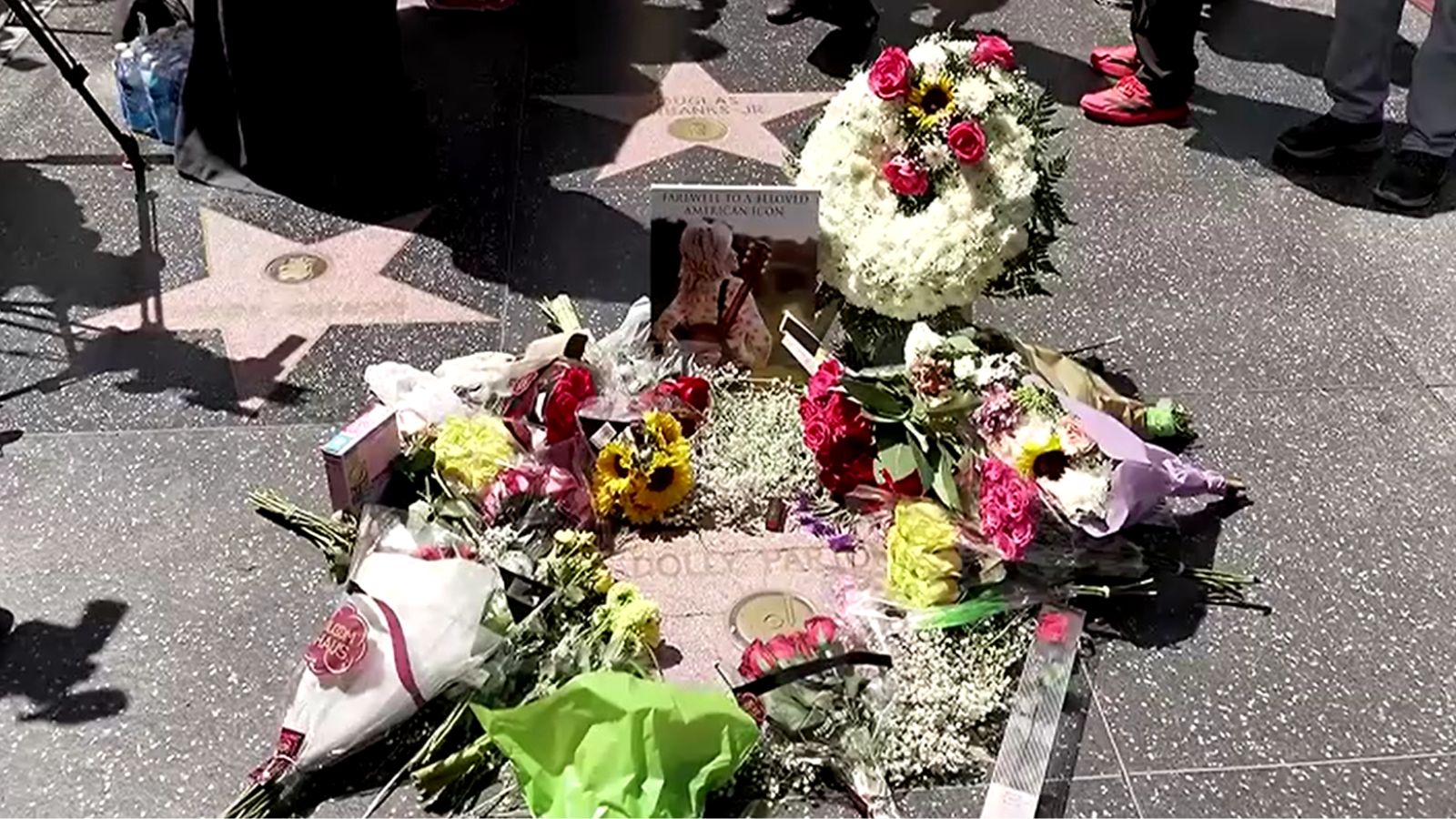 Dolly Parton's Hollywood Walk of Fame star restored after vandalism