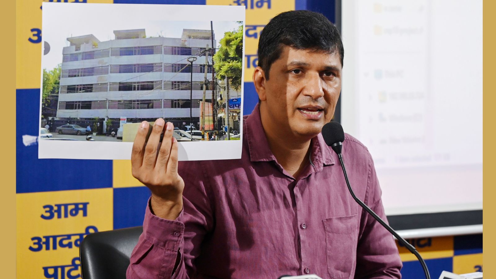 AAP Delhi unit chief challenges BJP MLA to make Satya Niketan property documents public