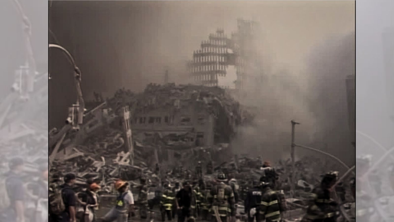 Aftermath of Twin Tower Collapse. Photo: Screengrab/Reuters