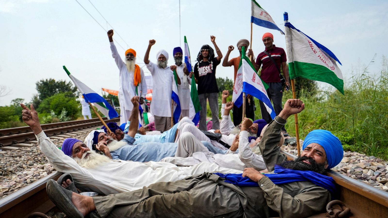 Punjab farmers take to railway tracks to protest over pending demands