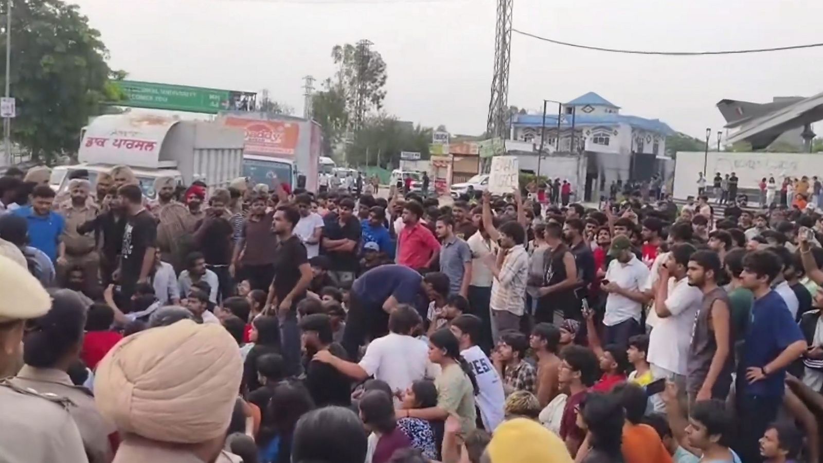 Punjab university students protest over unverified rape report, damage campus property