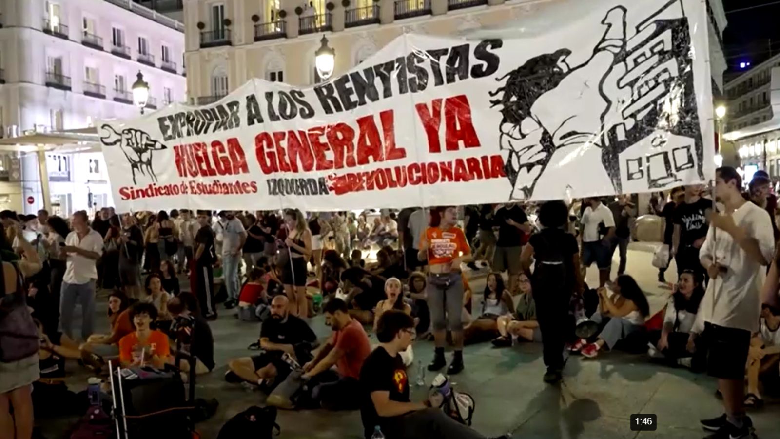 Spain housing crisis: Thousands protest after 87-year-old woman evicted from Madrid home
