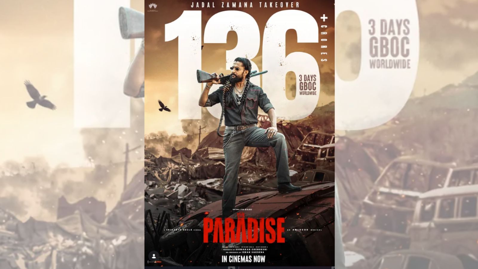 Nani’s ‘The Paradise’ crosses Rs 136 crore at global box office in three days