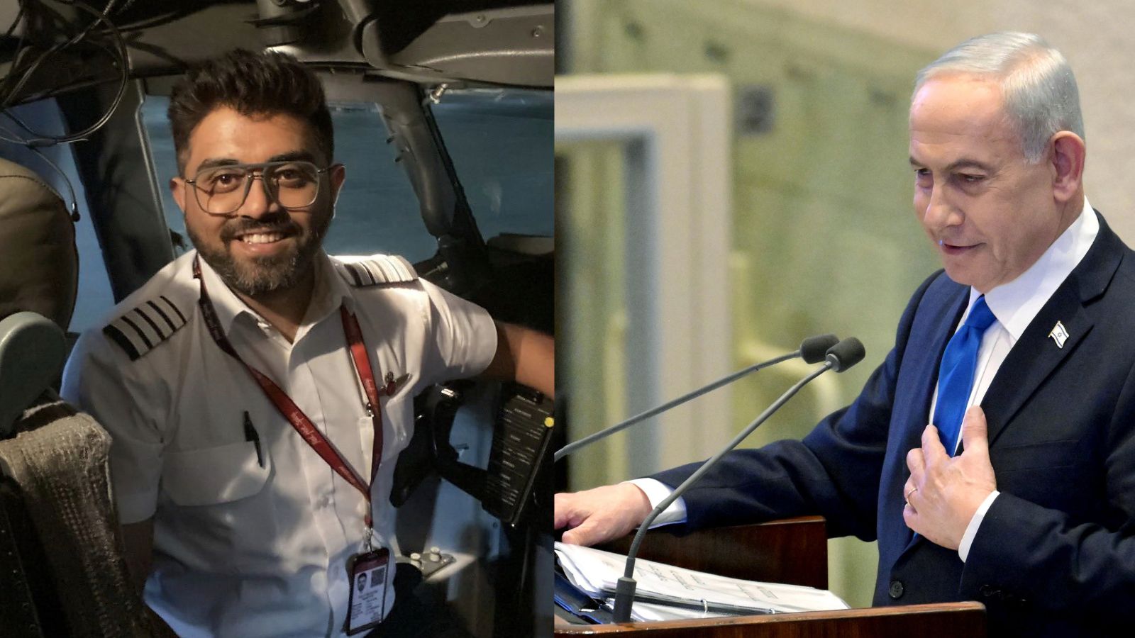 Netanyahu praises flydubai pilot Smit Machchhar, invites him to light flame on Israeli Independence Day