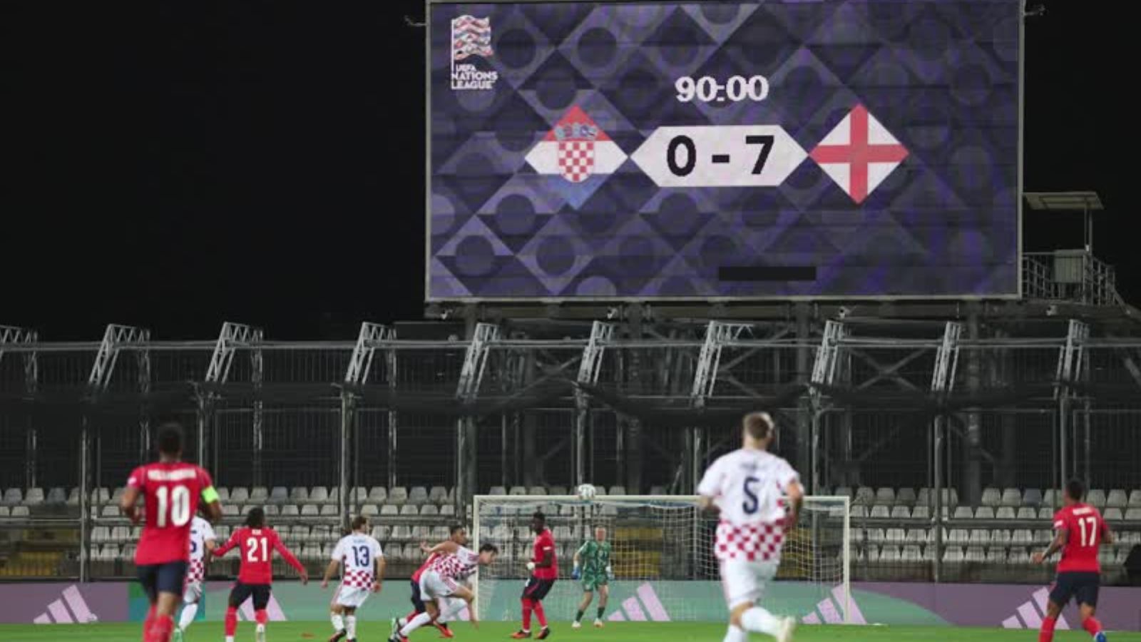 England rout Croatia 7-0 as Kane, Saka score twice each in Nations League