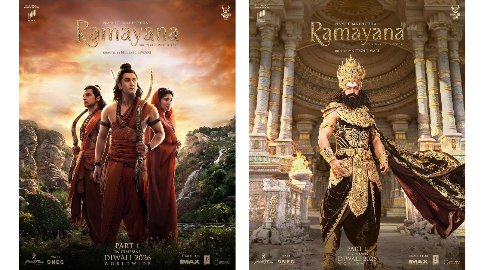 Ranbir Kapoor-Yash’s Ramayana Part 1 to release worldwide on November 5. Photo: Instagram/niteshtiwari22