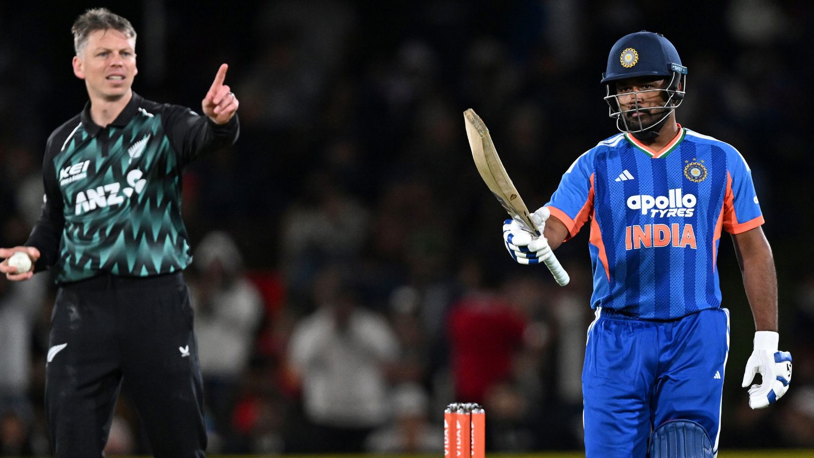 Samson, Dhir star as India pull off record chase to beat New Zealand in 1st T20I