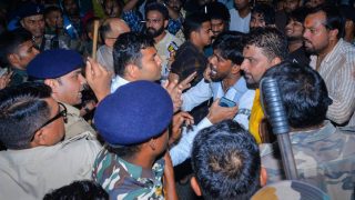 Jharkhand exam row: Protesters scuffle with police during effigy-burning protest