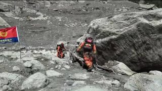Multi-pronged rescue efforts intensify following mudslide in China's Xizang