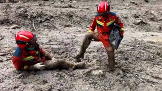 Rescuers battle waist-deep mud to search for missing after China's mudslide