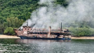 Philippine ferry fire death toll rises to 35 as rescuers recover more bodies