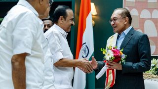 Malaysian PM Anwar Ibrahim meets Keralam CM V D Satheesan