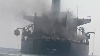 Oil tanker El Gaia hit in Strait of Hormuz as Iran, US give conflicting accounts