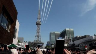 Large crowd gathers in Japan's Nagoya for aerobatics to mark Asian Games opening