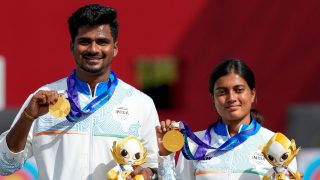 Sahil, Chikitha beat South Korea in shoot-off to win mixed compound team gold at Asian Games 2026