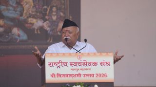 "Sangh aimed at awakening self-awareness, strives to make India united, strong": Mohan Bhagwat at RSS centenar