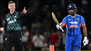 Samson, Dhir star as India pull off record chase to beat New Zealand in 1st T20I