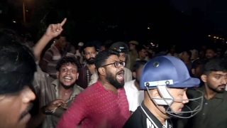 SRFTI protests: Students allege power cut to classroom amid ongoing agitation