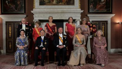 Japanese Imperial family meets the Dutch royal family in state visit