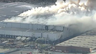 Warehouse fire: Los Angeles declares emergency