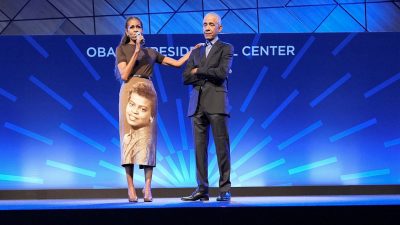 Michelle Obama honours her late mother by wearing a custom-made skirt