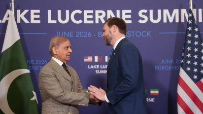 Vance, Ghalibaf, Sharif, other top leaders from US, Iran and Pak reach Switzerland for talks