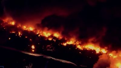 Fire rages, large plumes of smoke billow as warehouse in Houston burns