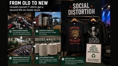 From warehouse to wardrobe: Music industry gives unsold tour merchandise a second life
