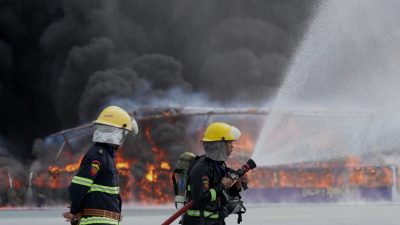 Myanmar torches $600 million worth of seized heroin, meth and other drugs