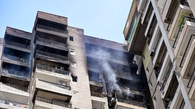 Air Conditioner blast triggers fire on 21st floor of flat in Noida high-rise