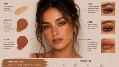 Toasty makeup: the beauty trend bringing warmth and glow to everyday looks
