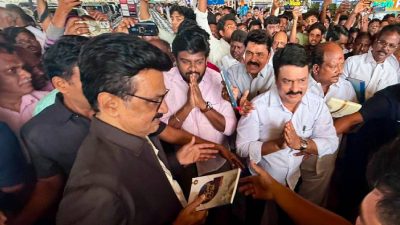 DMK hits out at Tamil Nadu govt over removal of Stalin's name from desalination project plaque