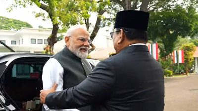 Indian PM Modi receives grand welcome in Jakarta ahead of talks with President Subianto