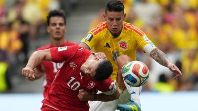 Switzerland and Colombia headed to penalty shootout after 0-0 draw at the World Cup