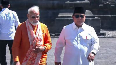 PM Modi, Indonesia's President Prabowo visit Prambanan Temple, launch conservation project
