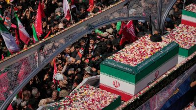 Iran's late supreme leader Ayatollah Ali Khamenei laid to rest as tensions escalate in West Asia