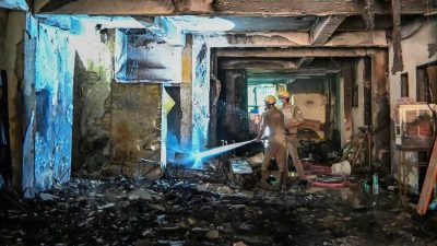 Noida building blaze: Two killed, 50 rescued; landlord arrested
